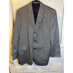 Jack Victor Exclusively For Saks Fifth Ave Italian Pure Cashmere Jacket 42R Grey